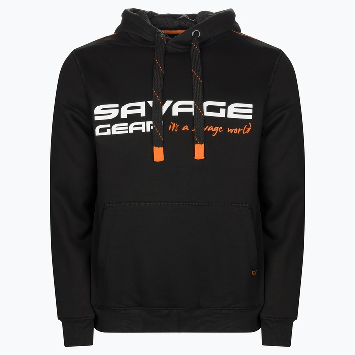 Kapucnis, Savage Gear, fekete, pamut/polieszter, Fekete, 2XL