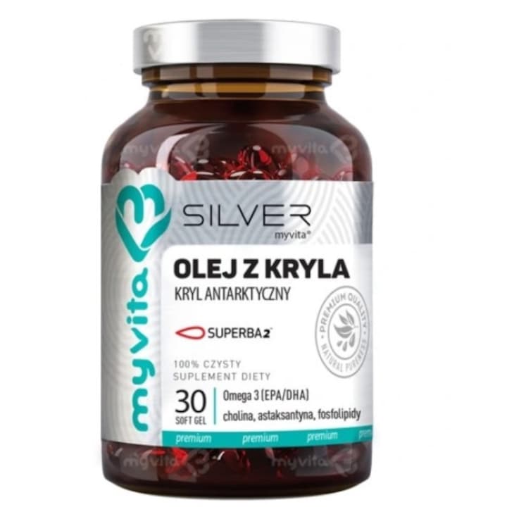 Масло от крил на капсули, MyVita, Омега 3, 30 капсули - eMAG.bg
