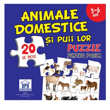 Animale Domestice si Puii Lor ( Puzzle Podea 50/70 + Afis 50/70 ) Animale Domestice si Puii Lor ( Puzzle Podea 50/70 + Afis 50/70 )