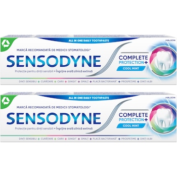 Pachet: 2 x Sensodyne Complete Protection, 75 ml