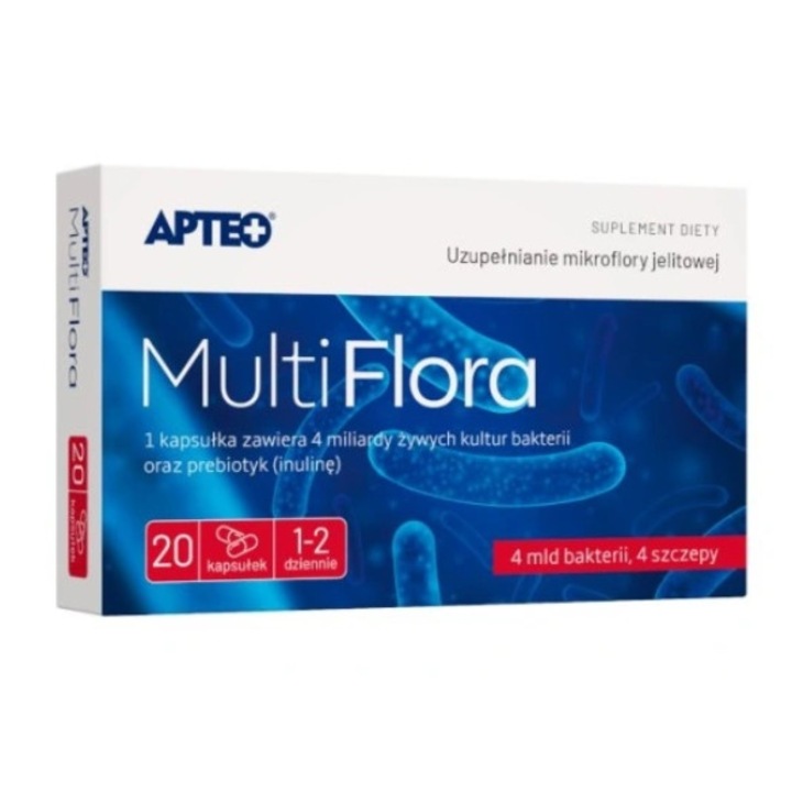 Supliment alimentar Apteo Multi Flora, Synoptis Pharma, 20 capsule