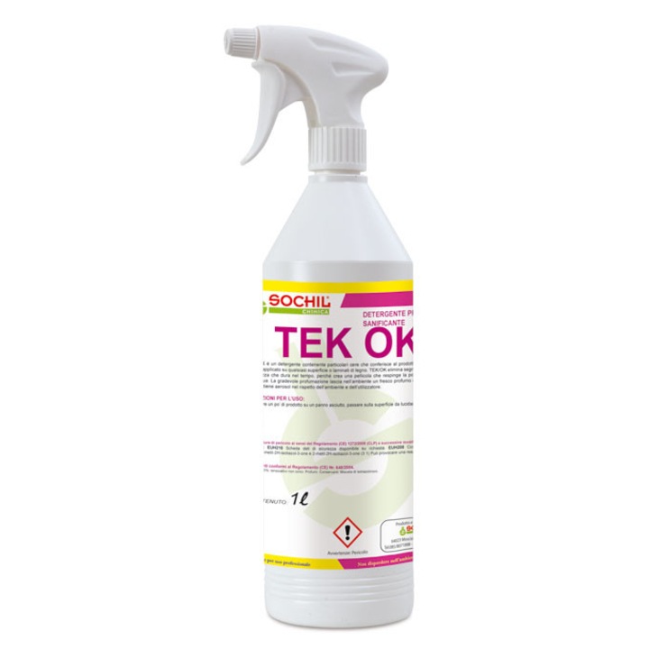 Detergent pentru suprafete din lemn - TEK OK Profesional 750 ml