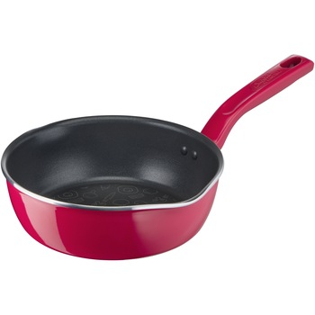 Tigaie adanca Tefal Chef Club, 22 cm, aluminiu, inductie, rosu