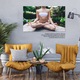 Vászonfestés meditációval lótusz testtartásban - Egyensúly és tudatosság 120x80cm