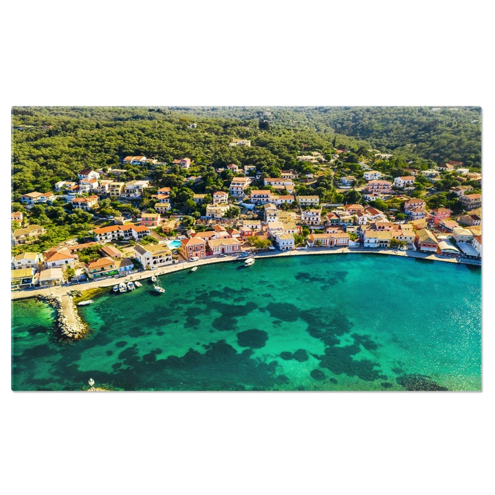 Tablou Canvas: Bucurii Marinare - Paxos, Grecia, Vara, Plaja, Marinar 140x90CM