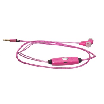 Casti Audio cu Cablu cu LED - Roz Casti Audio cu Cablu cu LED - Roz