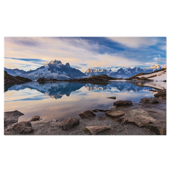 Vászonfestmény: Mont Blanc, a francia Alpok legmagasabb magassága 100x70cm