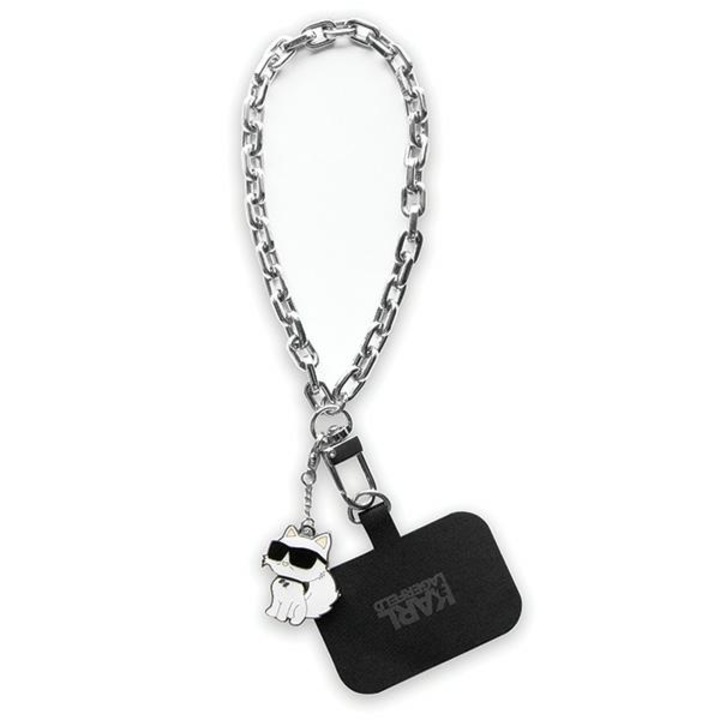 Телефонен кабел Choupette, Karl Lagerfeld, Metal, Black/Silver