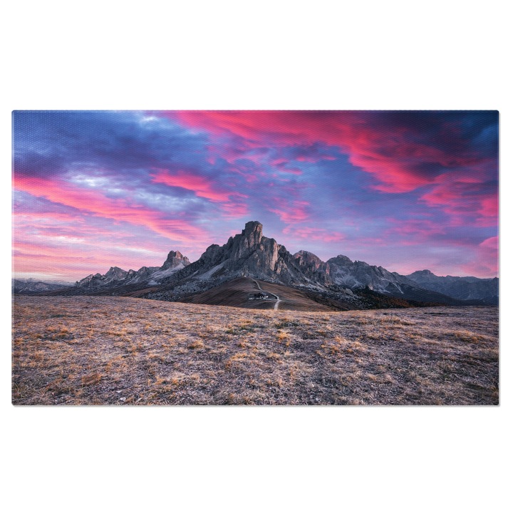 Vászonkép Giau-hágó a Dolomitokban: ősz, természet, tájak, egyedi show 140x90cm