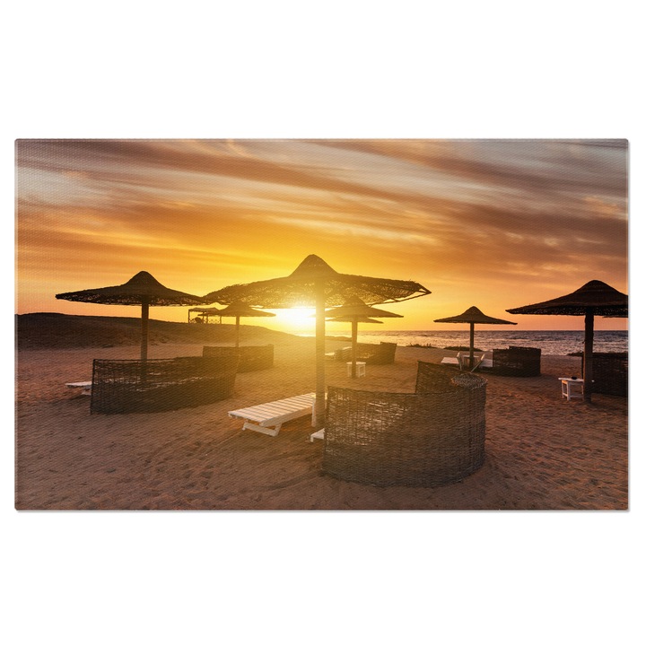 Tablou Canvas: Vacanta la Taba, Egipt - Plaja Exotica 90x60CM