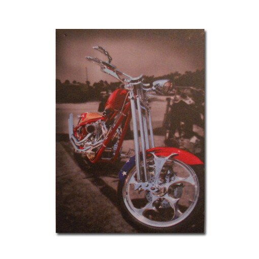 Tablou Red Chooper, GiftMarket, 30 x 40 x 1,5 cm