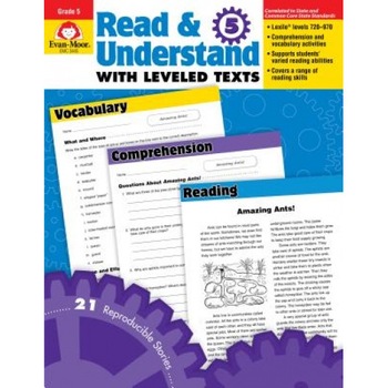 Read & Understand with Leveled Texts, Grade 5, Delana Heidrich (Author) Read & Understand with Leveled Texts, Grade 5, Delana Heidrich (Author)