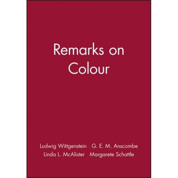 Remarks on Colour, Ludwig Wittgenstein