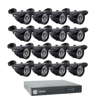 Kit supraveghere ICANSEE ICS-KU210-16S black, cu 16 camere de exterior Full HD, DVR 16 canale Full HD, 2 canale audio Kit supraveghere ICANSEE ICS-KU210-16S black, cu 16 camere de exterior Full HD, DVR 16 canale Full HD, 2 canale audio