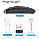 Mouse Wireless, Bluetooth, USB, Ultra Usor 68g, Negru
