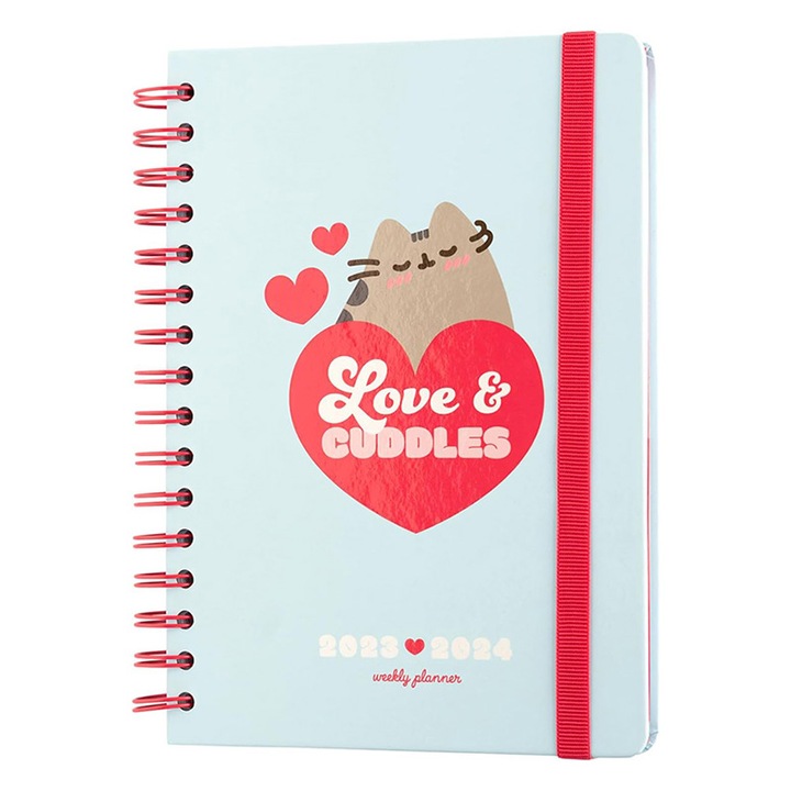 Agenda 2023/2024, Pusheen, 14,8 x 21 cm, Albastru