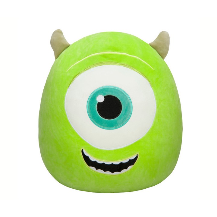 Jucarie de plus Mike Wazowski, Jazwares, Poliester, Multicolor, 35cm