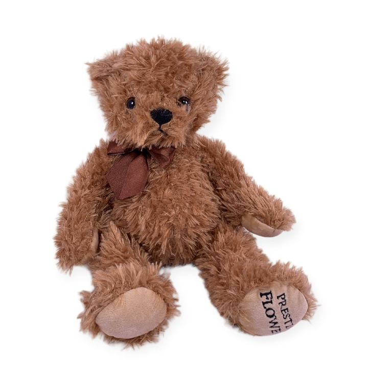 Jucarie de plus Prestige Flowers - Urs, 30 cm, Maro