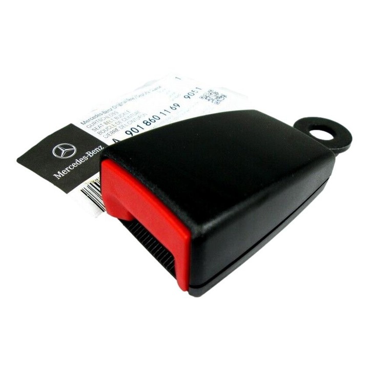 Biztonsági övcsat, Mercedes-Benz, Vito-val kompatibilis, Fekete