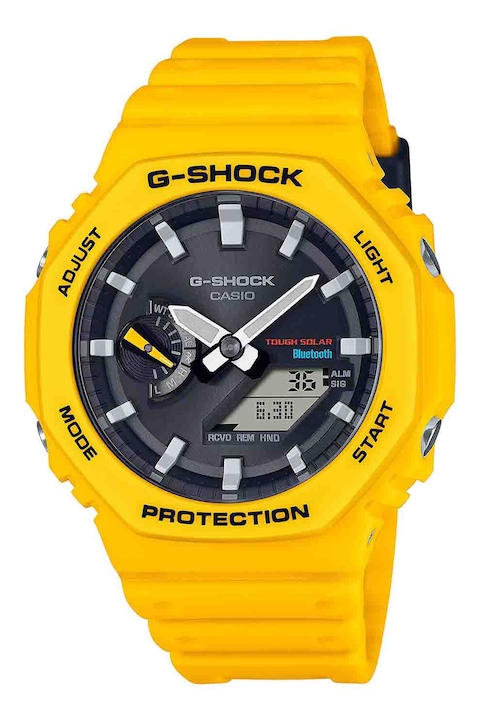 Casio, Часовник G-Shock със смесен циферблат, Тъмножълт
