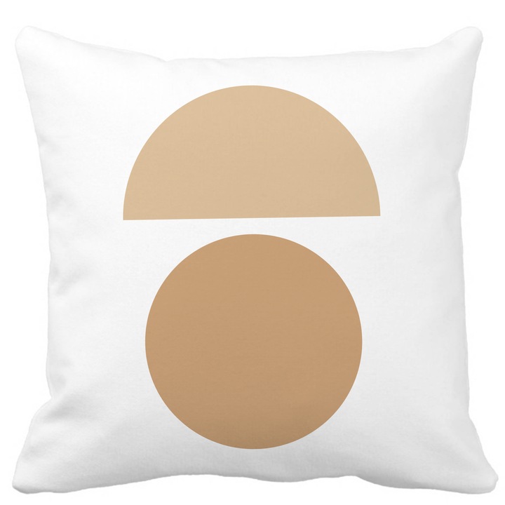 Párnahuzat, Creative Abstract Model 9, Fehér, Matt, 40x40 cm