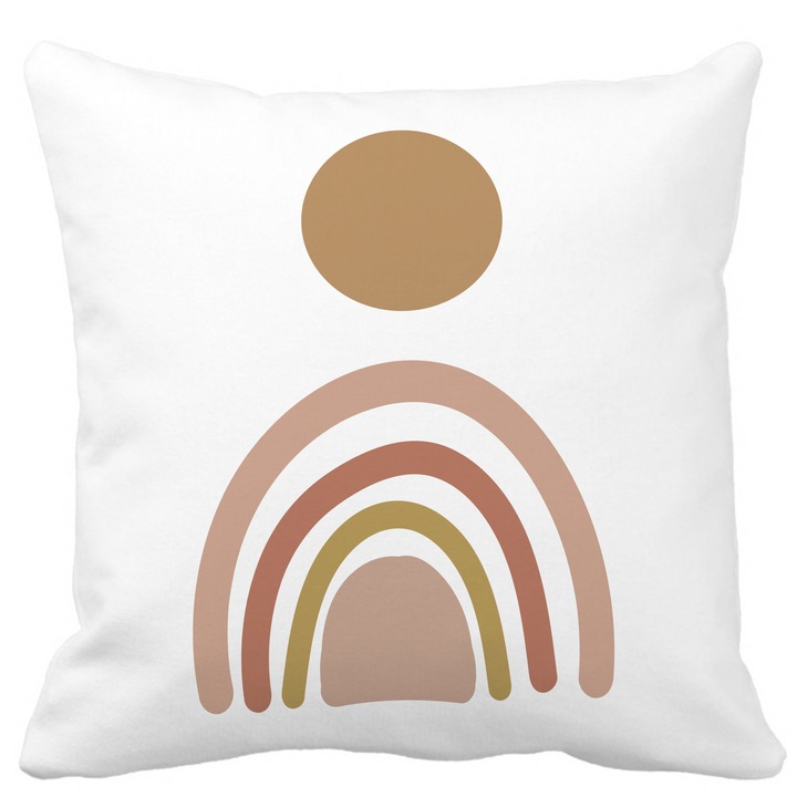 Párnahuzat, Creative Abstract Model 5, Fehér, Matt, 40x40 cm