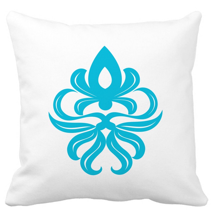 Párnahuzat, Absztrakt ART, Fehér, Matt, 40x40 cm