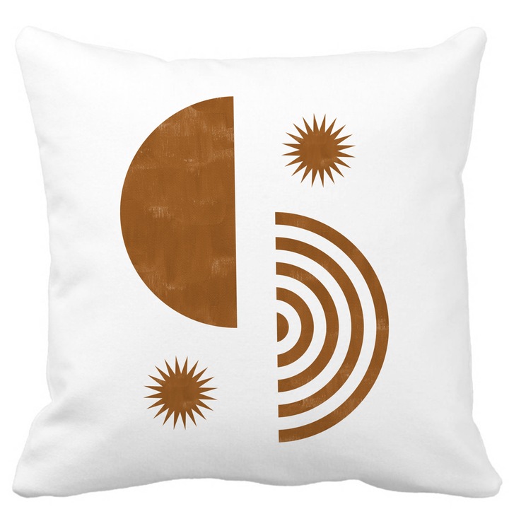 Párnahuzat, Abstracta 8, fehér, matt, 40x40 cm