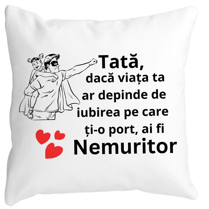 Fata de Perna, pentru Tata 7, Alba, Mata, 40x40 cm