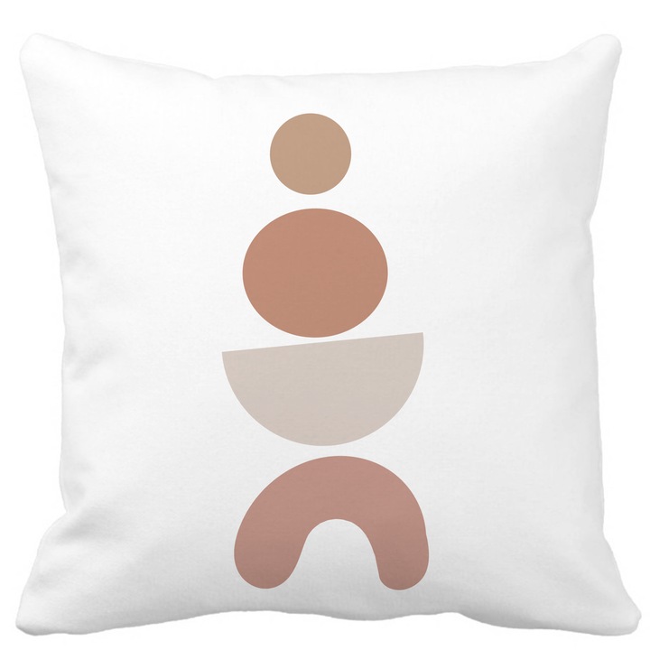 Párnahuzat, Creative Abstract Model 6, Fehér, Matt, 40x40 cm