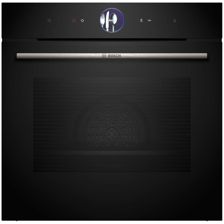 Cuptor incorporabil Bosch HSG7361B1, Electric, 71 l, Multifunctional, 21 functii , Full Steam, Autocuratare EcoClean Direct, Grill, Home Connect, Clasa A+, Negru
