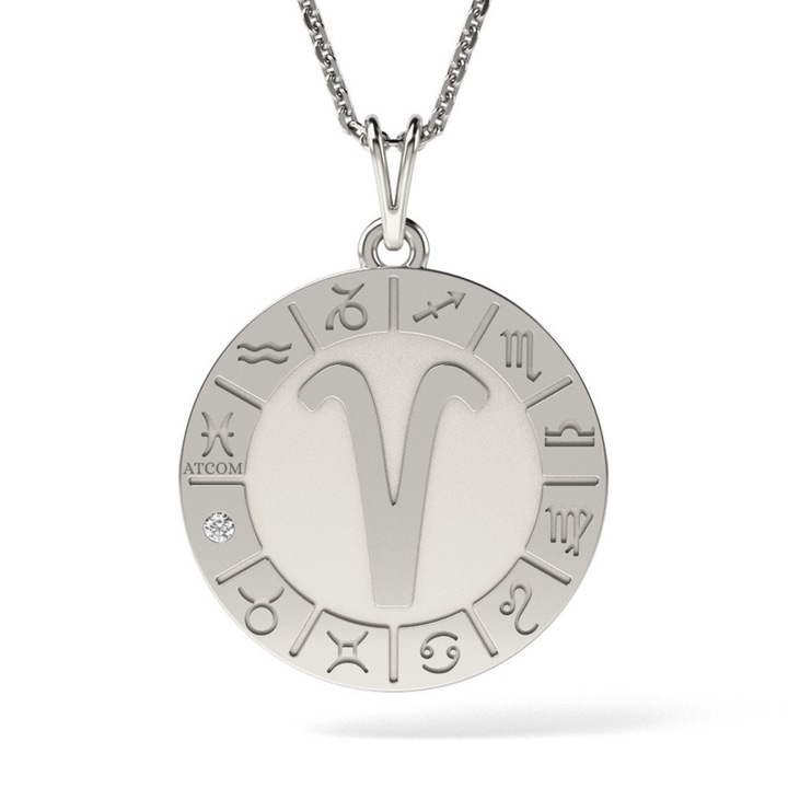 Сребърна висулка модел Овен