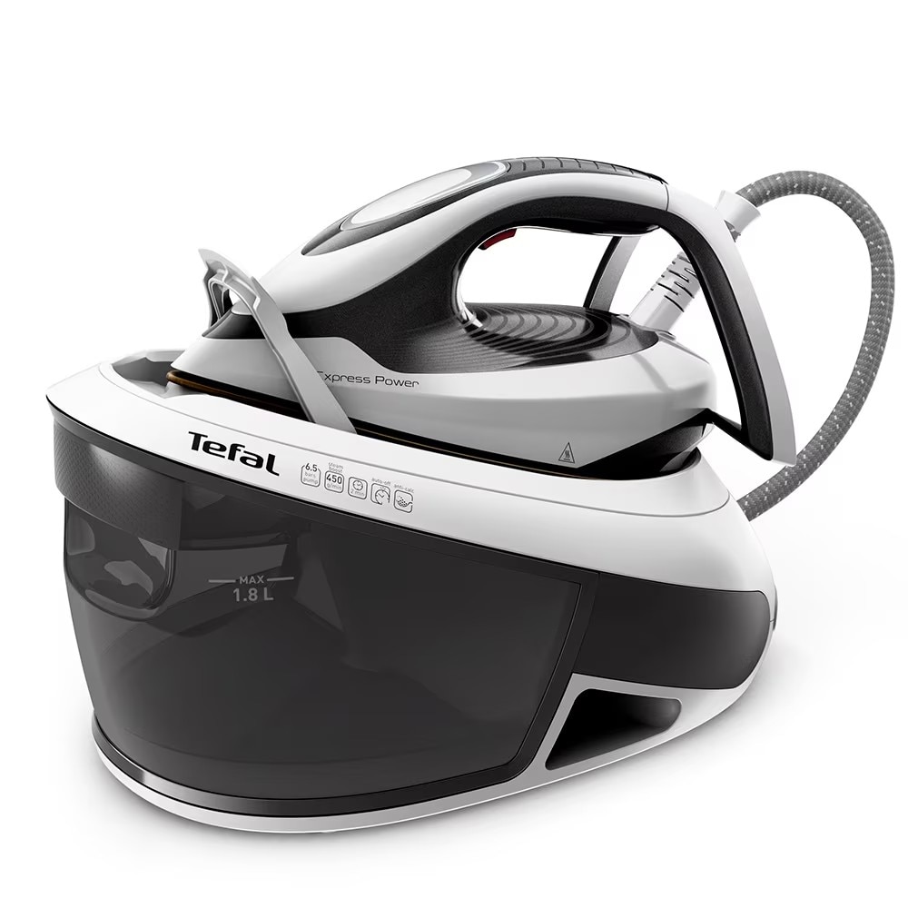 Statie de Calcat TEFAL Express Power SV8130E0,2800W, 450g/min, 1800ml, Talpa Durilium, Negru-Alb