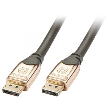 Cablu Displayport Gold v1.2 4K UHD T-T 20m, Lindy L37808 Cablu Displayport Gold v1.2 4K UHD T-T 20m, Lindy L37808