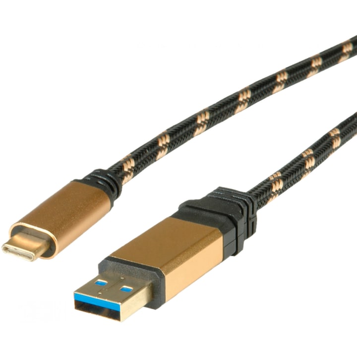 Cablu USB 3.1 la USB tip C T-T 0.5m Gold, Roline 11.02.9012