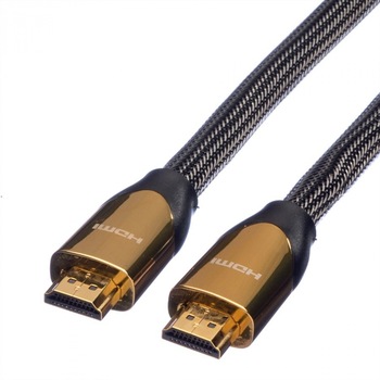 Cablu HDMI Ultra HD Premium T-T 2m, Roline 11.04.5802 Cablu HDMI Ultra HD Premium T-T 2m, Roline 11.04.5802