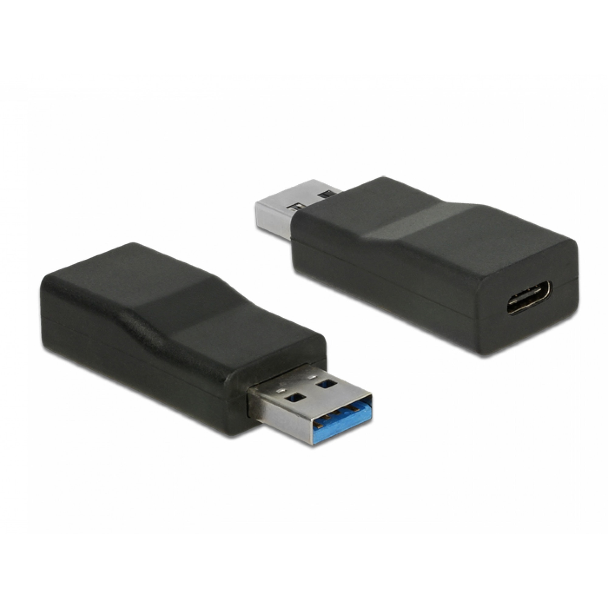 Adaptor SuperSpeed USB 3.1 tip A (host) la USB tip C (device) chipset TI T-M, Delock 65696