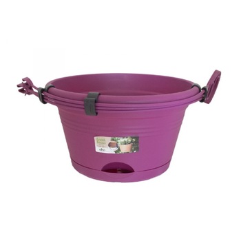 Ghiveci agatator Green basics hanging basket 28 cm cherry Ghiveci agatator Green basics hanging basket 28 cm cherry
