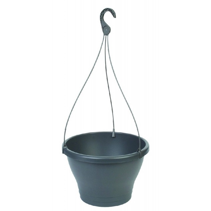 Ghiveci agatator Corsica hanging basket 30 cm anthracit