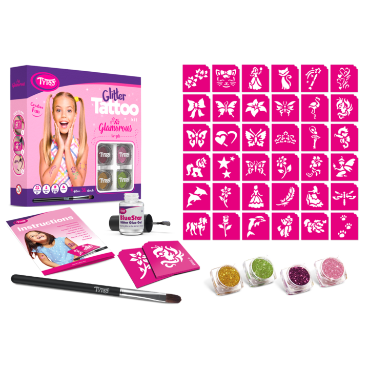 Set de tatuaje cu sclipici TyToo Glamorous
