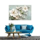 Tablou Living, Dormitor, Portret, Peisaj, Flori Magnolii 01332, Multicolor, 150x90 cm