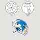 Sonic esernyő Ø 71 cm 45 cm