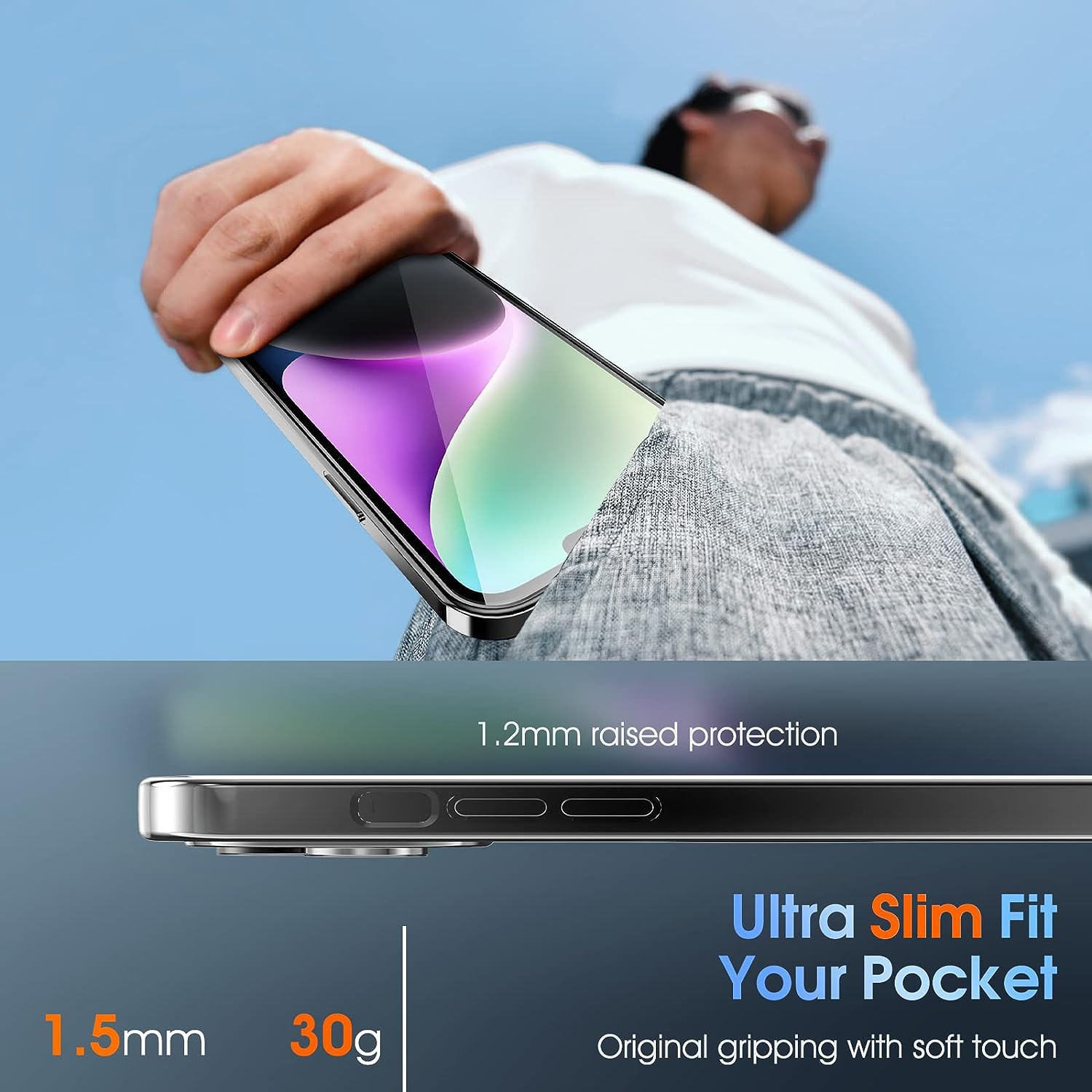 Husa din silicon cu margini metalizate Ultra-Soft, Luxury Magsafe, compatibila cu iPhone 15 Plus / Negru