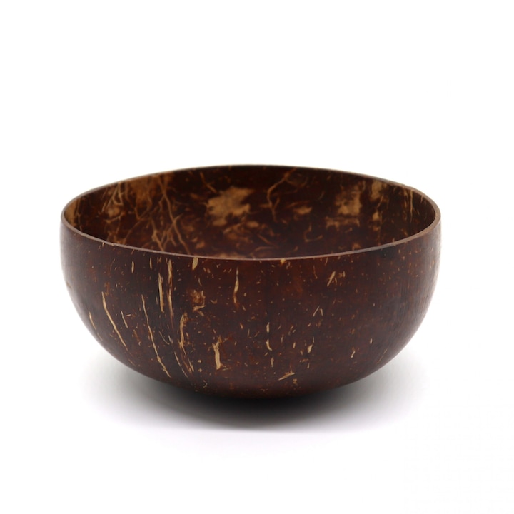 Bol din nuca de cocos, culoare maro, 13 x 6 cm, 500 ml, Coco Boom