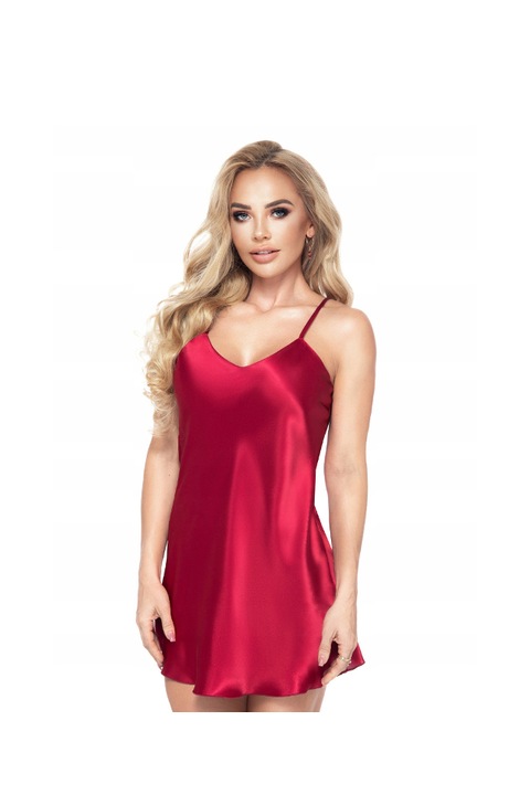 Camasa de noapte, model Aria II, burgundy, Visiniu