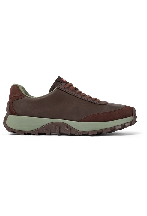 Camper, Pantofi sport Drift Trai din piele si piele nabuc, Visiniu, 41