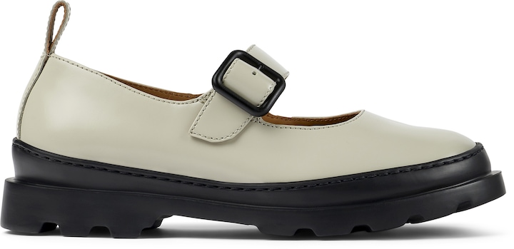 Camper, Pantofi Mary Jane de piele Brutus 1401, Gri, 35