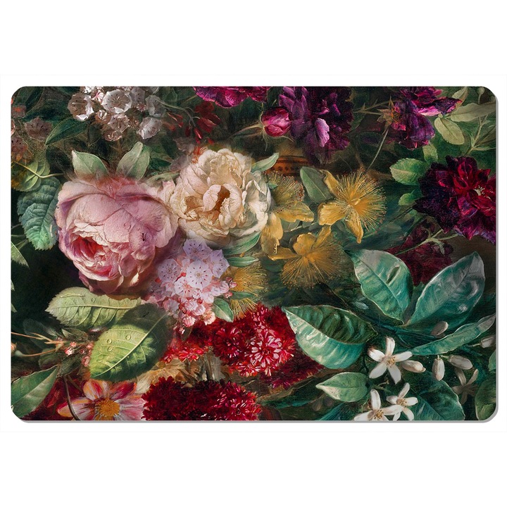Bertoni Bouquet terítő, 29 x 42 cm, barna