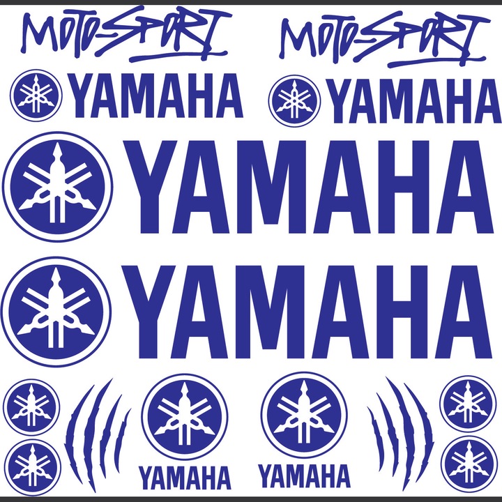 Set Stickere Moto, Yamaha MotorSport Albastru