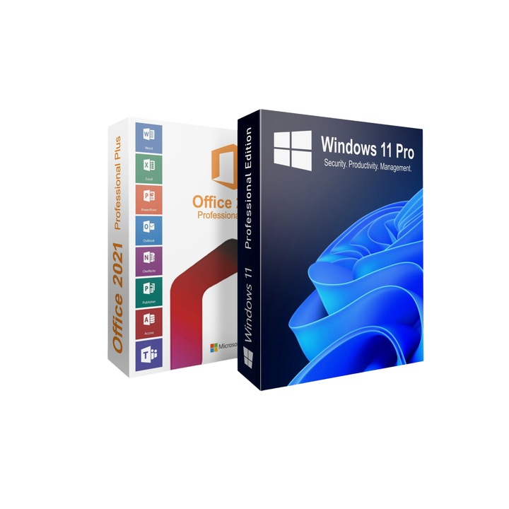 Microsoft® Windows 11 Pro, USB, Retail + постоянен лиценз за Office 2021 Professional Plus